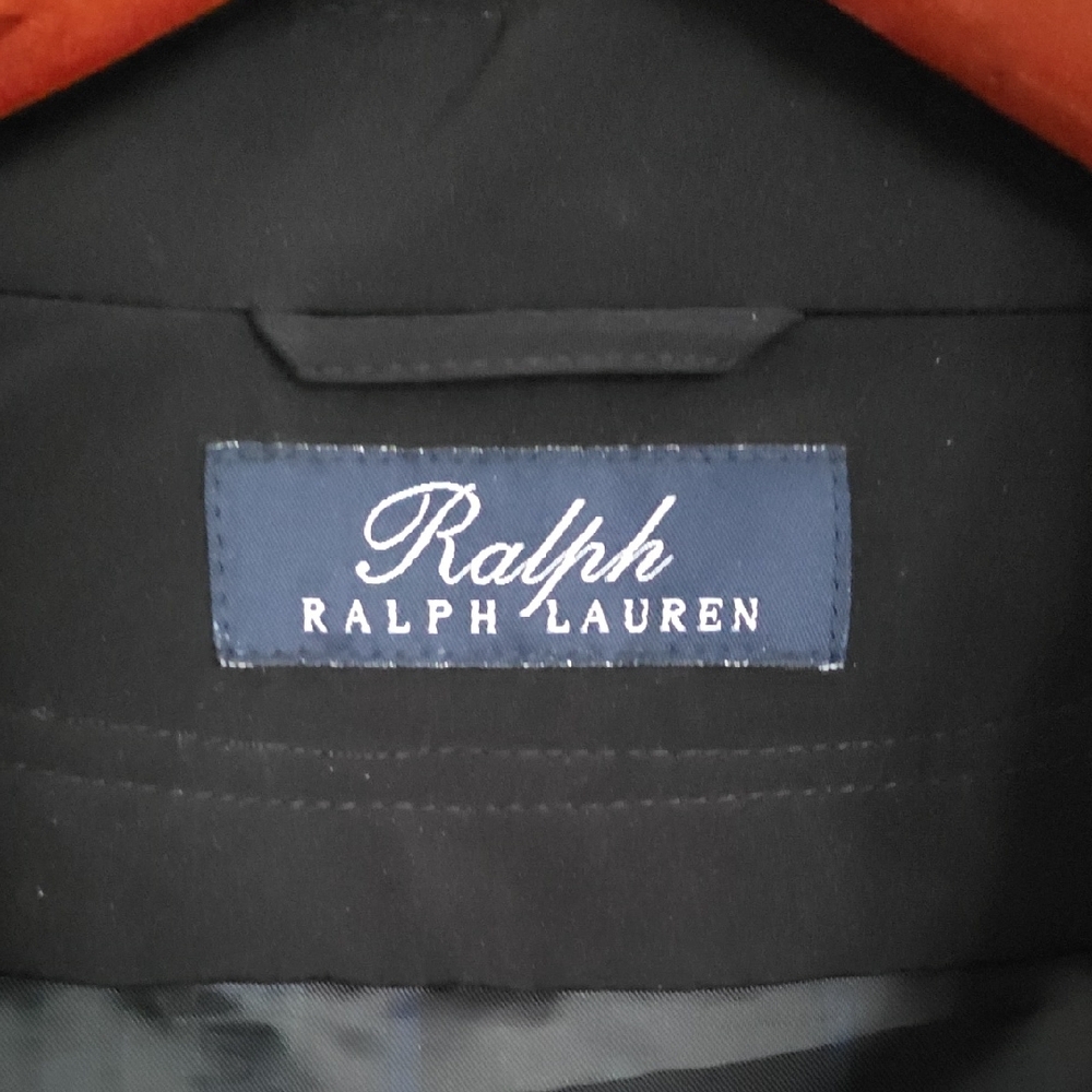Ralph Lauren Men's Black Rain Trench Coat - Picture 2 of 6